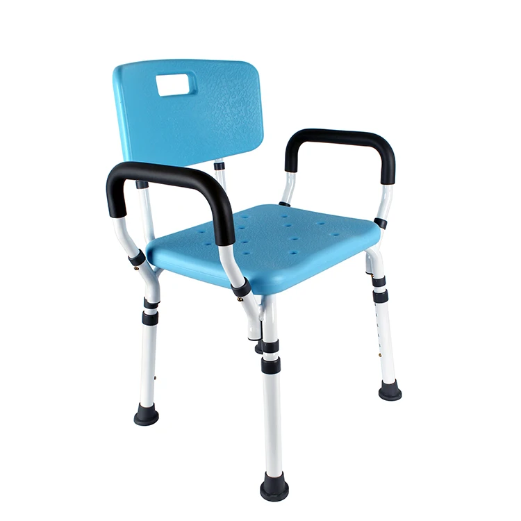 Wholesale High Quality Health care supplies Aluminum Bath Chair Bathroom Safety Shower Assisting Chairs 2