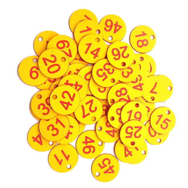 1-100 Yellow Red