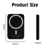 Mini Wireless Magnetic Power Bank 5000mAh Super Fast Charging Ultra Capacity External Battery Power Bank For iPhone15 14 13 12 6
