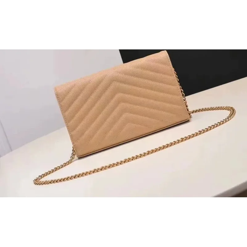 Single Shoulder Bag Genuine Leather Female Handheld Chain Messenger Crossbody Style Handbags for Women Luxury High Quality