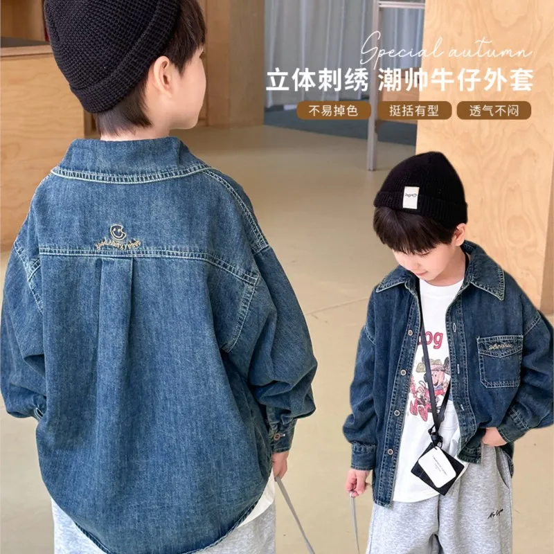 spring autumn summer Girls Kids Denim shirt comfortable cute baby Clothes Children Clothing kids shirts