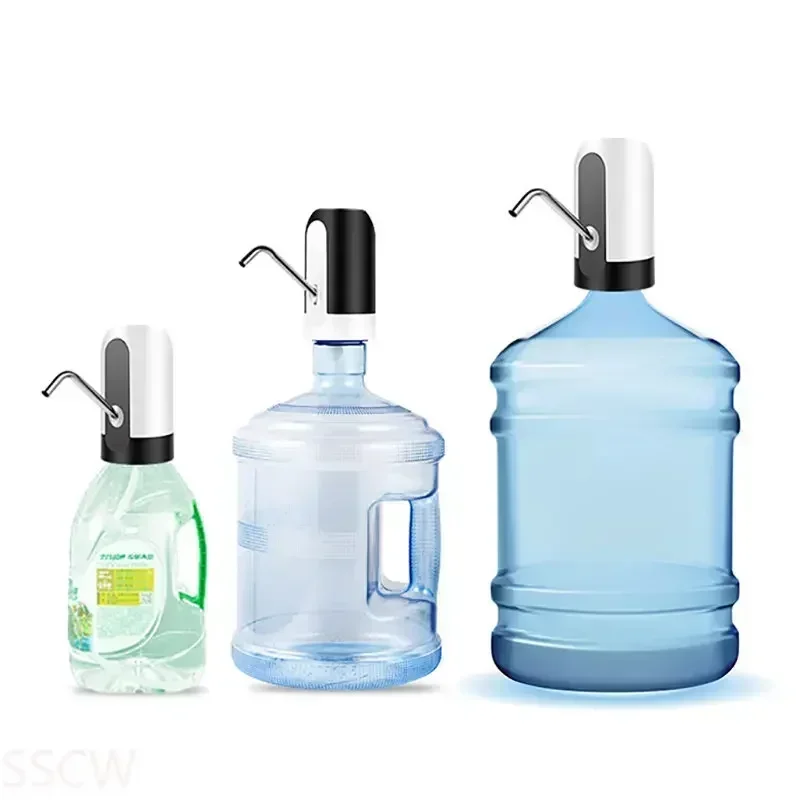 Automatic USB Charge One Click Switch Dispenser Kitchen Water Bottle Pump Universal Electric Cordless Water Pump Dispenser Pump