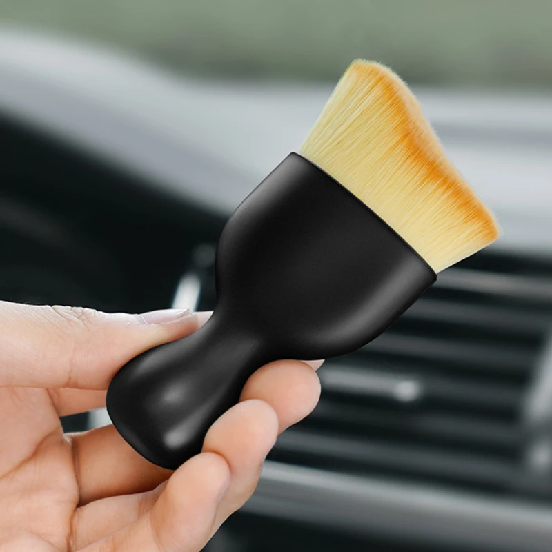 SEAMETAL Car Interior Cleaning Tool Air Conditioner Air Outlet Detailing Cleaning Brush Car Crevice Dust Removal Artifact Brush 3