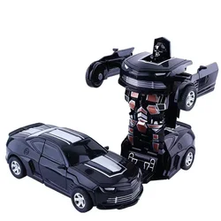 Transforming Inertial Impact Toy Car with One-Button Shape-Shifting Feature (Transformer car L)