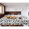 Cow Print Tablecloth Table Cover 54" X 108" Plastic Disposable Rectangle Table Cover Birthday Party Picnic Farm Animal Themed 3