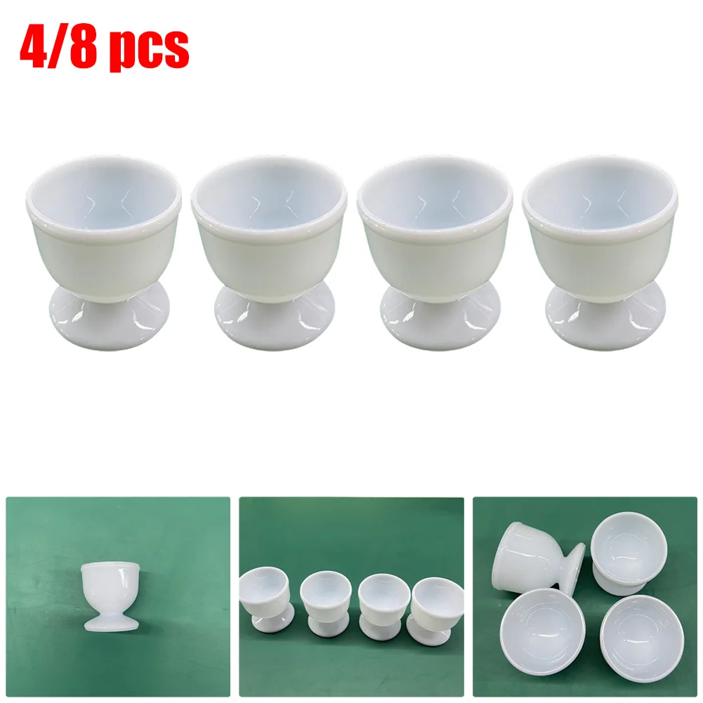 Description Picture 2 of itemEgg Rack Egg Cup 4 / 8 Pcs Accessories Cup Holder Egg Scoop Plastic Morning Rustproof High Quality Boiled Eggs