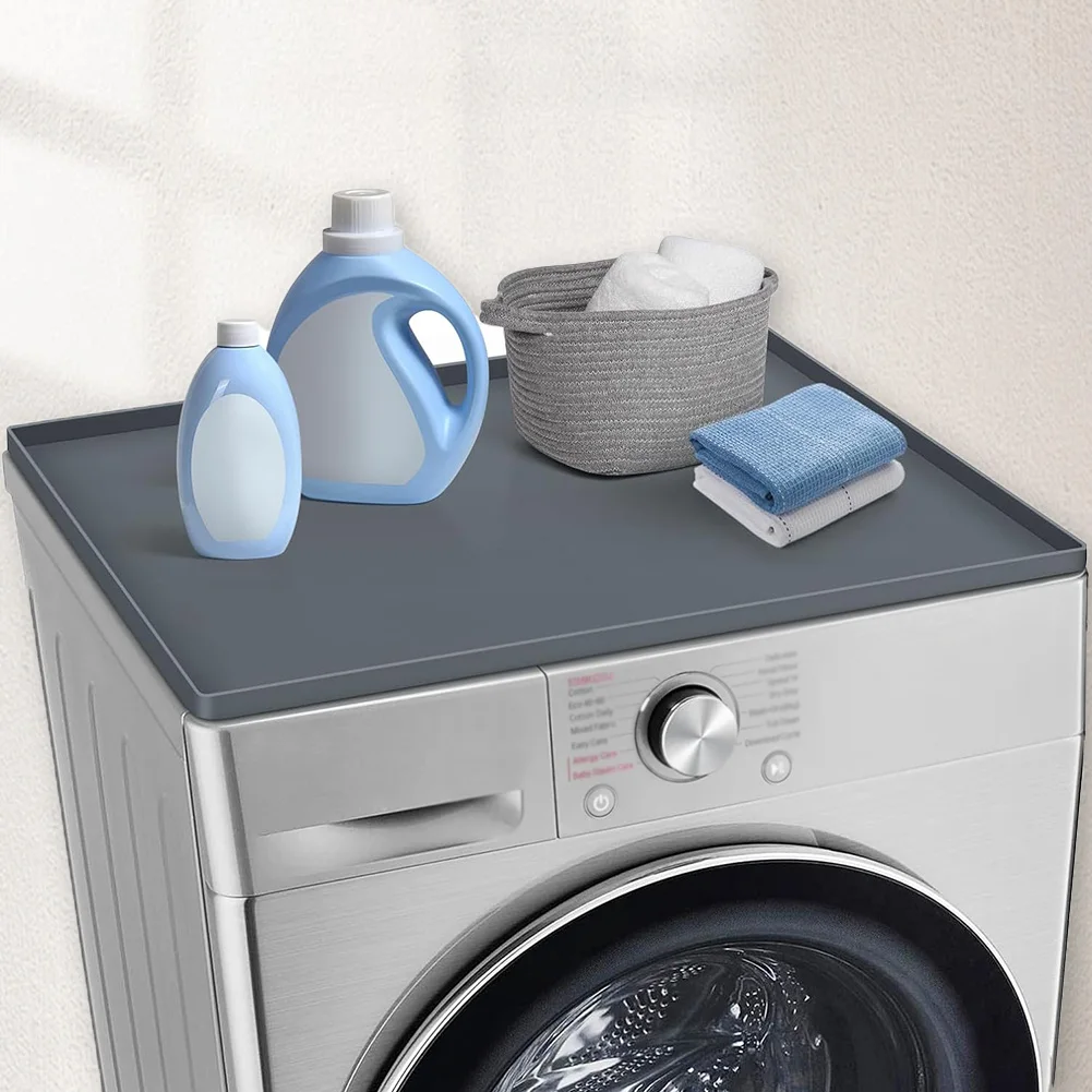 Washer Dryer Top Protector Silicone Mat for Washer and Dryer Top Dryer Top Protector Mat Heat Resistant for Home Kitchen Laundry