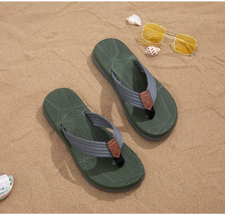 Evshine Herren Neue Flip-Flops Mode Dicker Boden Outdoor Strand Hausschuhe Komfort Weiche Weiche EVA Sandalen Männliche Slip On House Slides – Detail 24