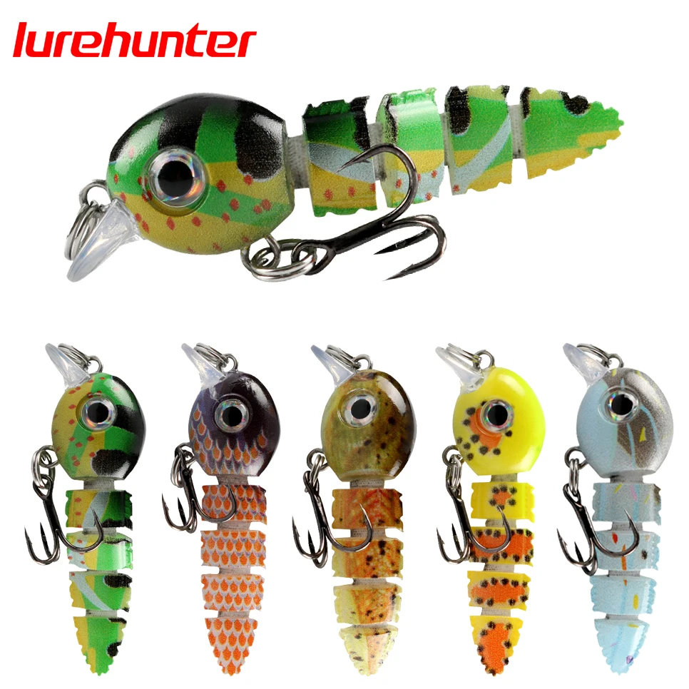 

5pcs Multi Jointed Swimbait 5.5cm/4g Fishing Lures Crankbait Lifelike Hard Fish Baits Small Fishing Lure Set Wobblers Tackle