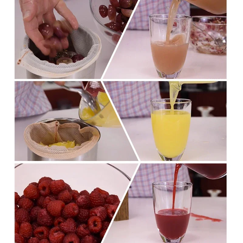 Stainless steel squeezer 2L household screw squeezer Chinese medicine juice residue juice separation squeezer food grade 6
