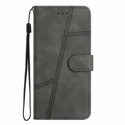Leather Flip Wallet Case with Card Slots - Enhanced Protection Cover for i9300 (Grey DA)