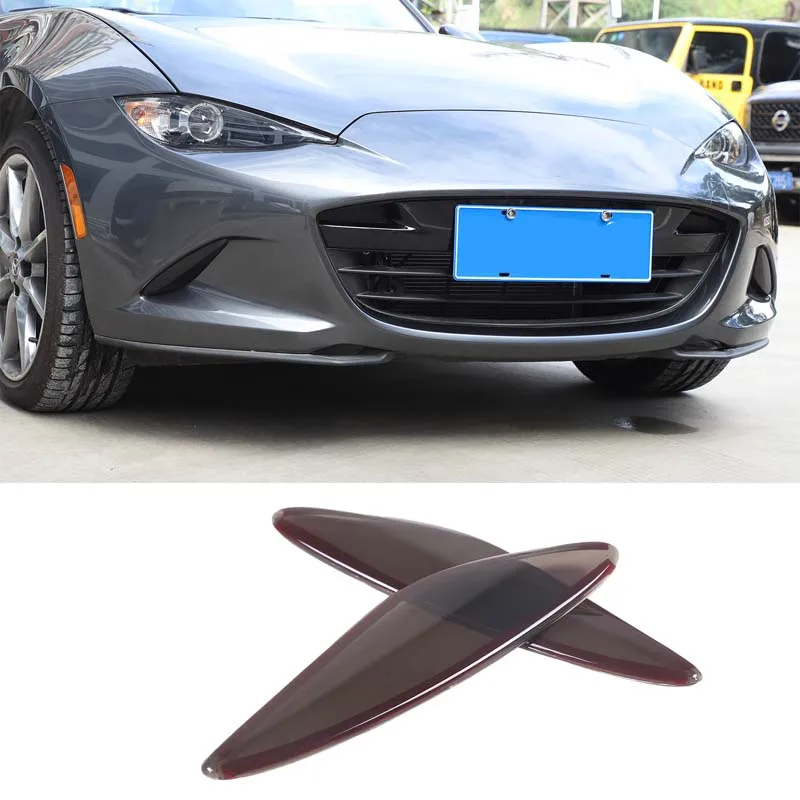 

For 16-23 Mazda MX-5ABS Black Car Front Fog Light Patch Protection Decorative Stickers Car Accessories