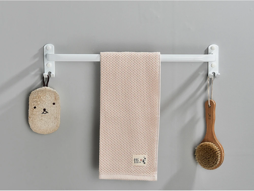 Description Picture 4 of itemAluminum Towel Hanger Wall Mounted Towel Rack Bathroom White Towel Bar Rail Matte White Towel Holder 1-3 Poles