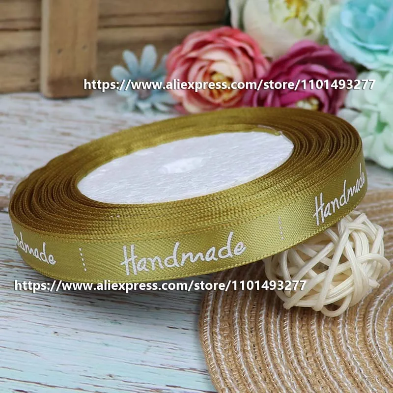 10mm Ribbon Handmade Printed Polyester Ribbon For Bow Craft Wedding Party DIY Decoration Gift Wrap Accessories 5/25Yards Roll,satin ribbons,ribbon decoration,ribbon supplies,grosgrain ribbon