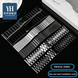 For Seven Friday Stainless steel big dial strap Large size Men Metal Solid Wrist watch Band Bracelet 22 24 26mm 28mm 30mm