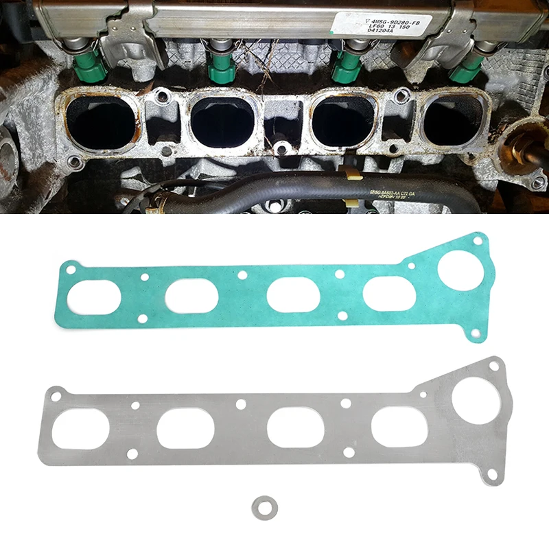 

For Mazda 3 6 Fusion 2.3L to 2.5L Engine Swap 1/8" Intake Manifold Adapter Gasket For Mazda or Ford CNC Aluminum