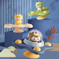 Baby Soothe Toy Cartoon Airplane Soothe Baby Artifact Baby Bath Fun Sucker Spinner Early Education Table Games 2