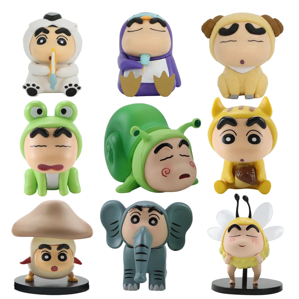 

Anime Cartoon Crayon Shin-chan Figure Toy Kawaii Action Model Set Collectible Cosplay Dolls Girl Boy Children Birthday Gifts