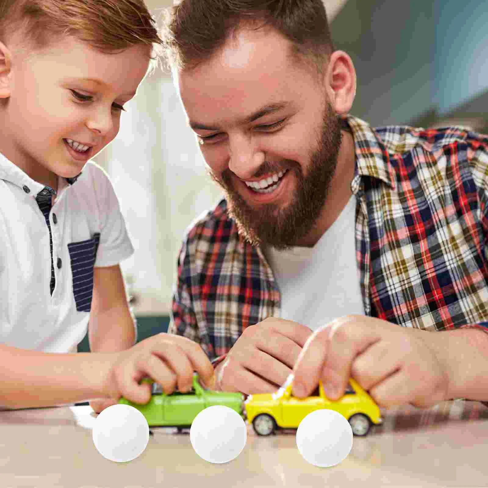 6Pcs White Table Football Balls Mini Foosball Replacement Parts Soccer Game Accessories Table Soccer Supplies Football