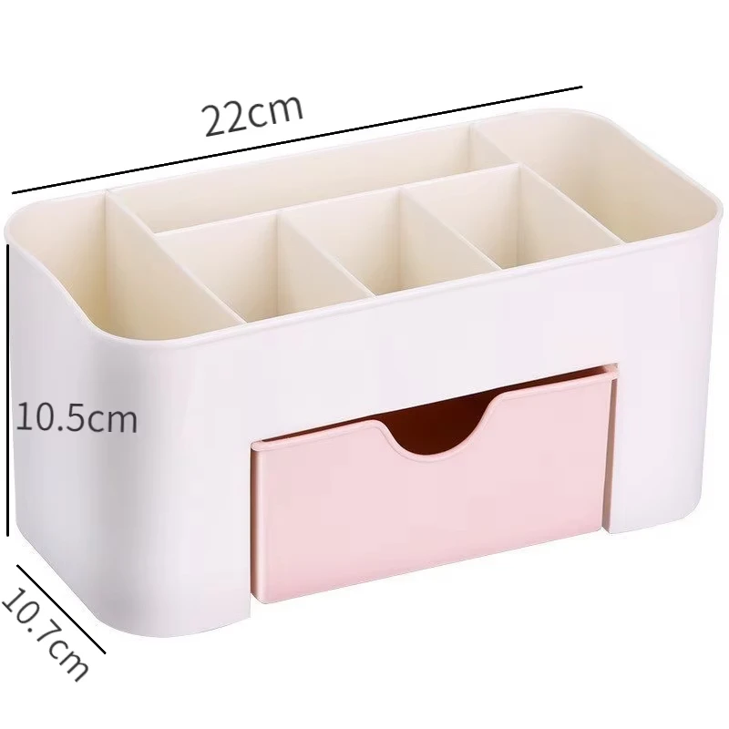 Double Layer Plastic Makeup Organizers Storage Box Cosmetic Drawers Jewelry Display Box Case Desktop Container Boxes Organizer 6