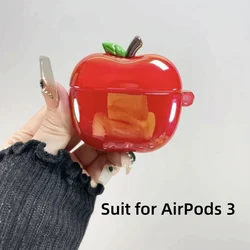 TPU Plating Fruit - Themed 3D Anti - Slip Transparent Earphone Case Cover, Drop - Proof Design (Red for 3)