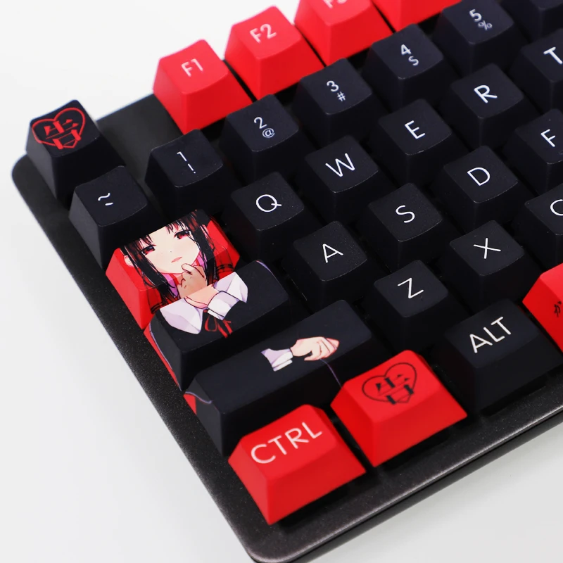 Chaves Conjunto Anime Design Personalizado Keycaps Kaguya-sama Amor é Guerra Shinomiya Kaguya Tema para Teclado Mecânico Pbt Cereja 108