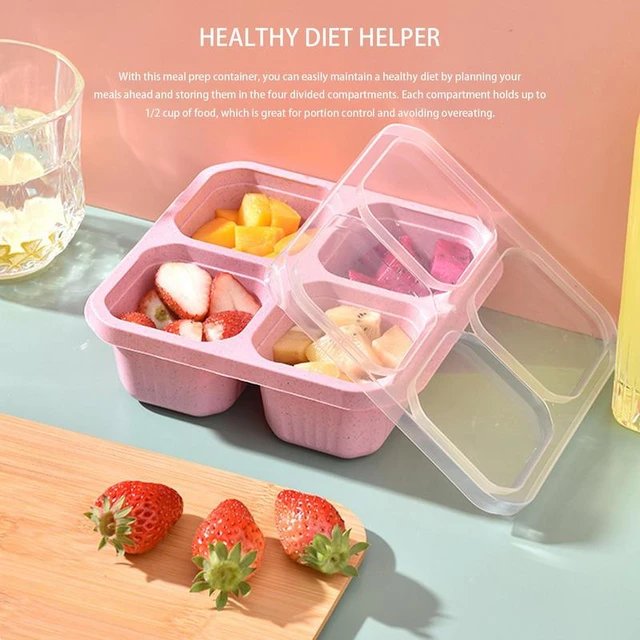 Meal Prep Containers Reusable Food Organizer Lunch Boxes Food Organizer  Fruit Snack Holder Salad Containers For Hiking Travel - AliExpress