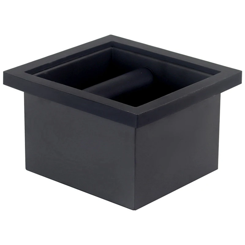 Stainless Steel Coffee Knock Box Bottomless Embedded Flat Mouth Ground