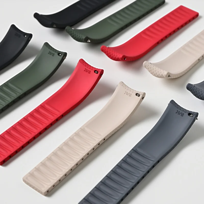 Premium FKM Rubber Quick Release Waterproof Watch Strap, Sport Edition