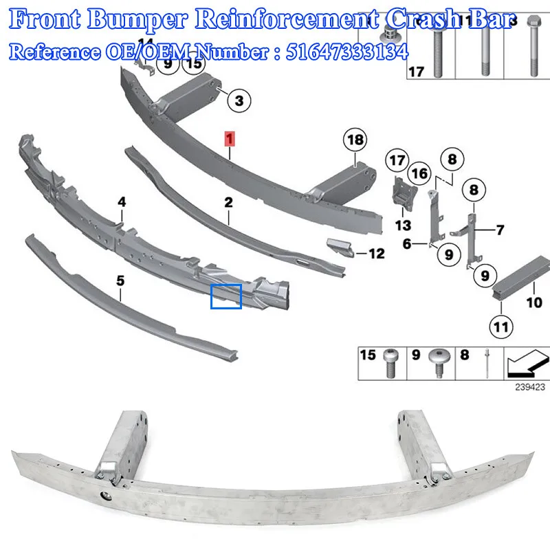 Frontstoßstange verstärken FÜR BMW F02 F03 F01 7er 730i 740i 750i 2012 2013 2014 2015 Frontstoßstange Verstärkung Sturzbügel LCI – Detail 9