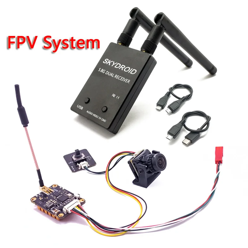 Ponsel Android, penerima FPV UVC Video Downlink OTG VR dengan