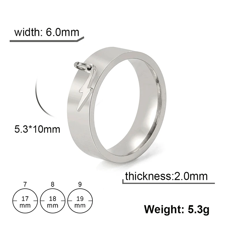 Goldfarbene minimalistische Ringe aus Edelstahl mit rundem Anhänger für Frauen, koreanische Mode, Paar-Fingerringe, 2023, Trendschmuck – Detail 26