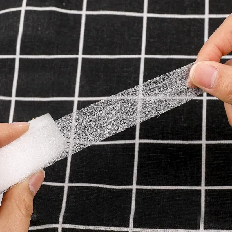 Iron on Hem Tape For Pants Self Adhesive Double Sided Fabric Tape For Trousers Clothes Curtains Repairing DIY Sewing Accessories