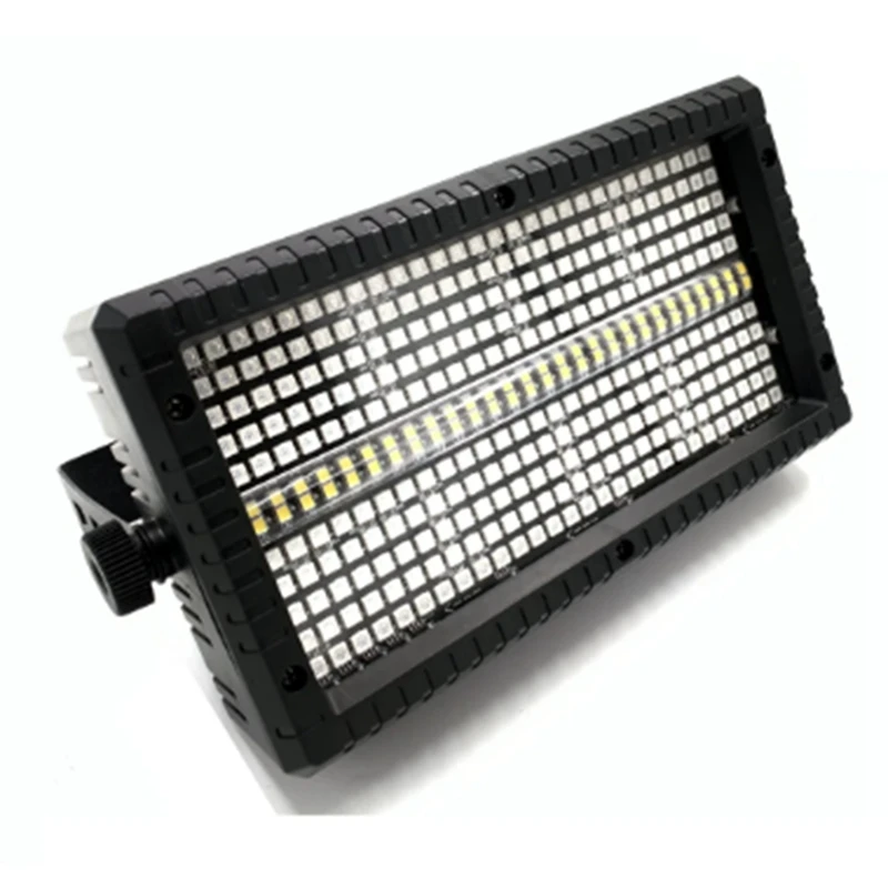RGB 화이트 8000K 4 파티션 DMX 슈퍼 브라이트 Dj 워시 바 스트로브 스테이지, 사용하기 쉬운 EU 플러그, 60W Mni LED 스트로브, 3 인 1, 8 파티션