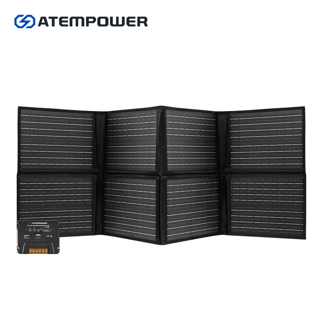 ATEM POWER 12V 300W Folding Solar Mat Flexible Blanket Solar Panel Kit