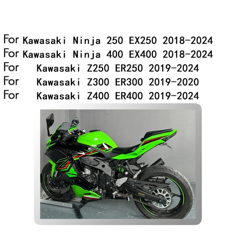 가와사키 닌자 400 Z250 2018-2024 알루미늄 번호판 홀더 키트 오토바이 액세서리 부품 번호 KN4E0