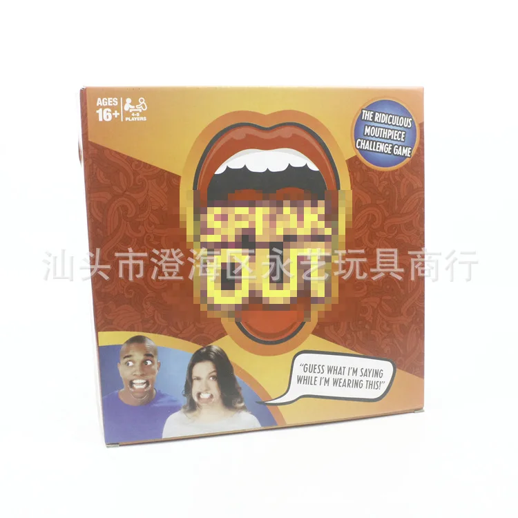 Speak out Gaming mouthpiece Funny Tricky Card Party Interactive Game Board Set Toy 5
