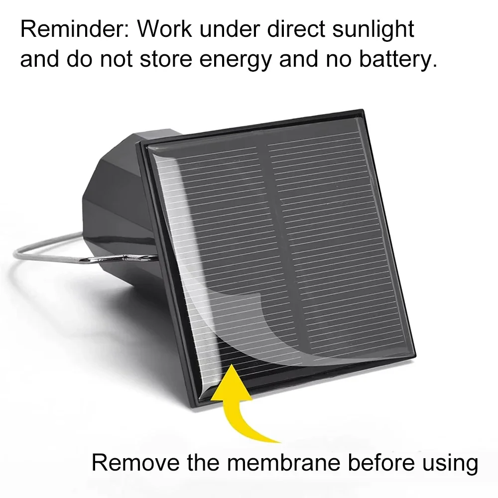 Wind Spinner Solar Motor with Hook Solar Powered Wind Chime Ornament Rotating Outdoor Decor Spinner Motor