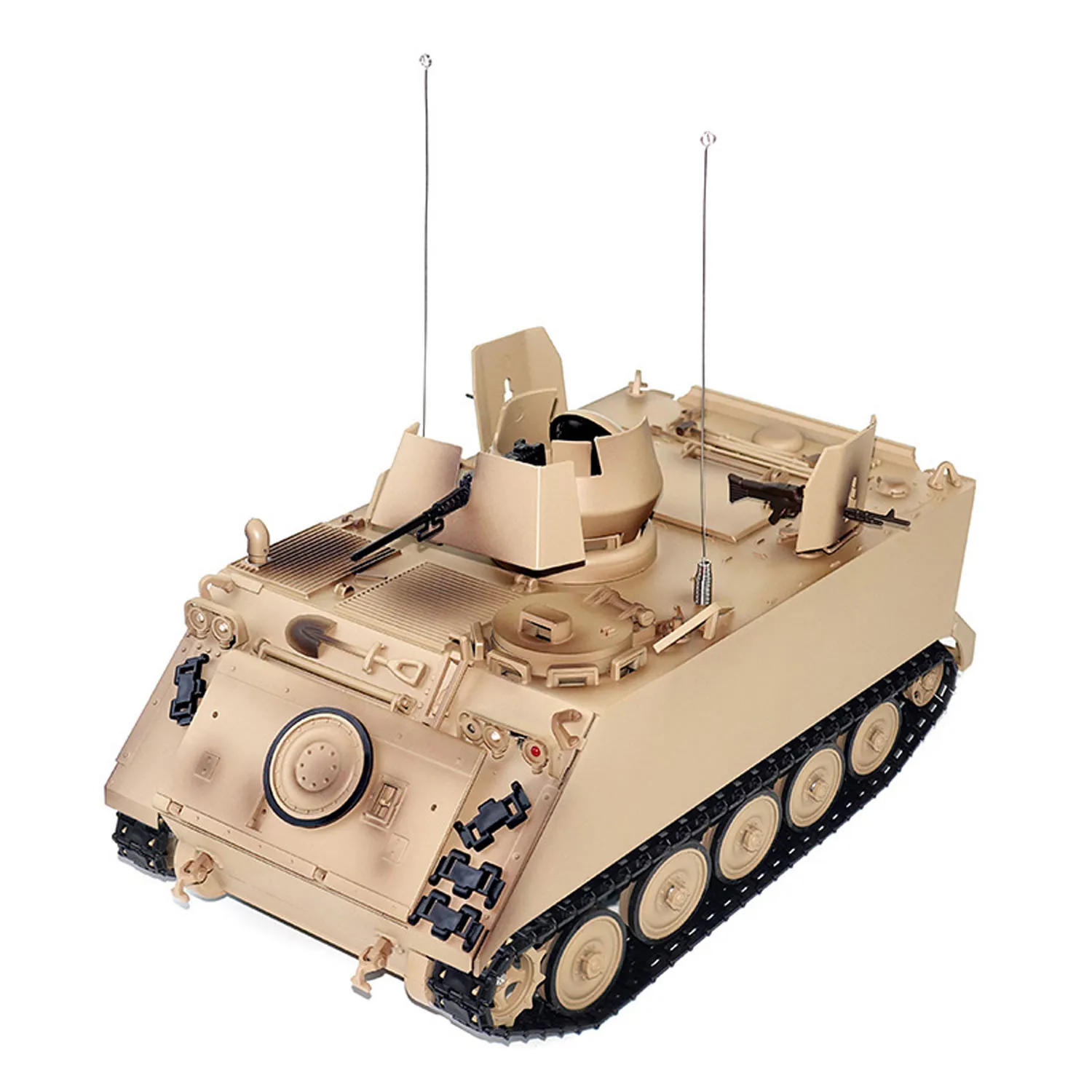 Tongde RC Tank 1/16 M113A1 ACAV Infrarouge 360° Tourelle Fumée Son RTR