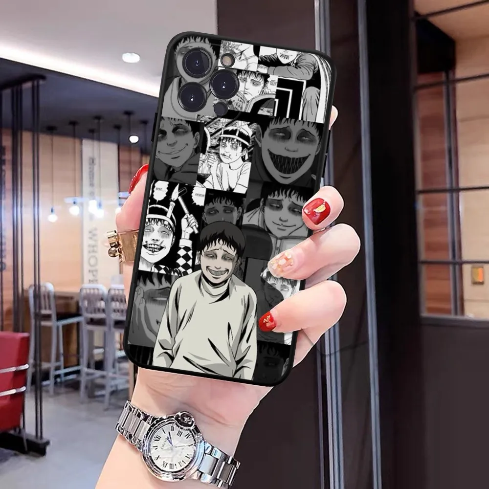 thumbnail image 1 of Junji Ito-funda de teléfono para iPhone 15, 8, 7, 6, 6S Plus, X, SE, 2020, XR, XS, 14, 11, 12, 13, Mini Pro Max, 1 of 5
