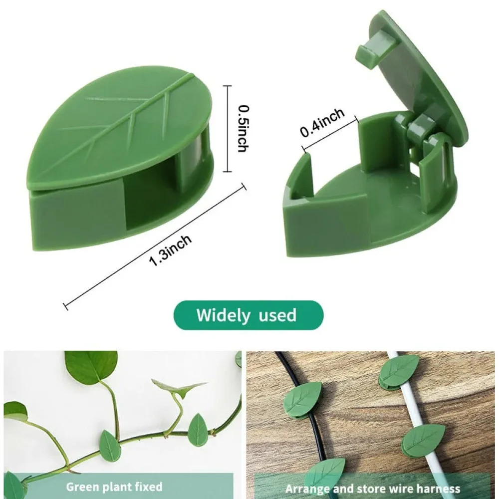 10/50 PCS Plant Climbing Wall Fixture Rattan Vine Bracket Fixed Buckle Leaf Clips Traction Holder Plant Fixing Clip Garden Tool