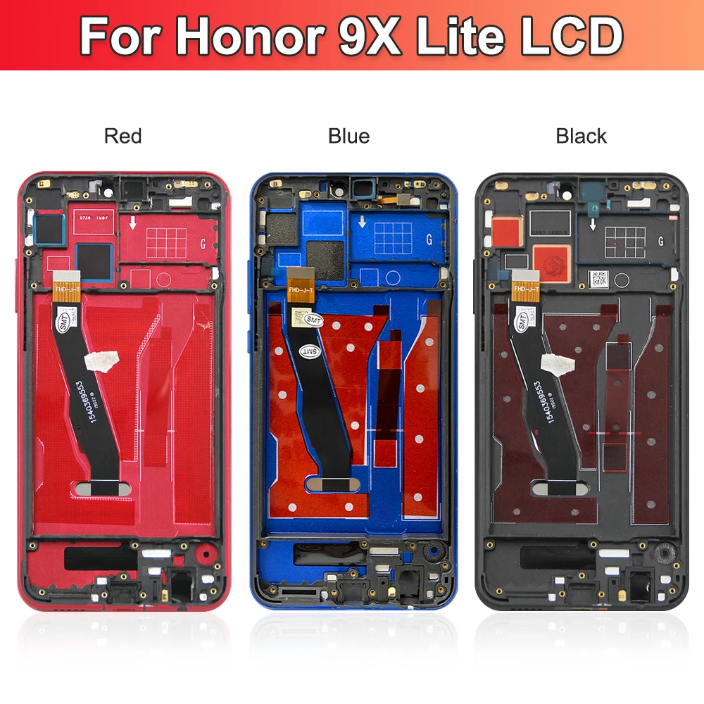 Honor 9X Lite LCD ÷ ġ ũ Ÿ  ü, JSN-L21 ÷  , 6.4 ġ ÷