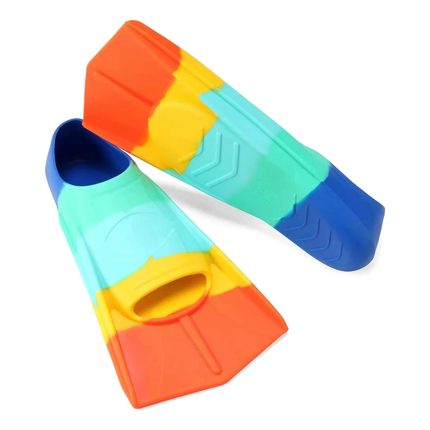 Swimming Fins, Adult/Children Diving Training Silicone Frog Shoes