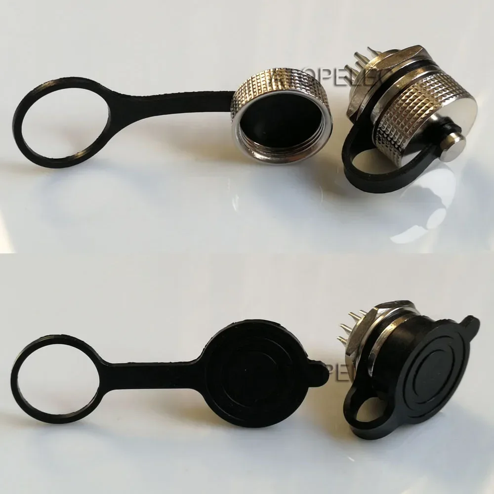 5pcs Dust Cover for GX16 16mm Aviation Plug Connector Waterproof Rubber / Metal Cap