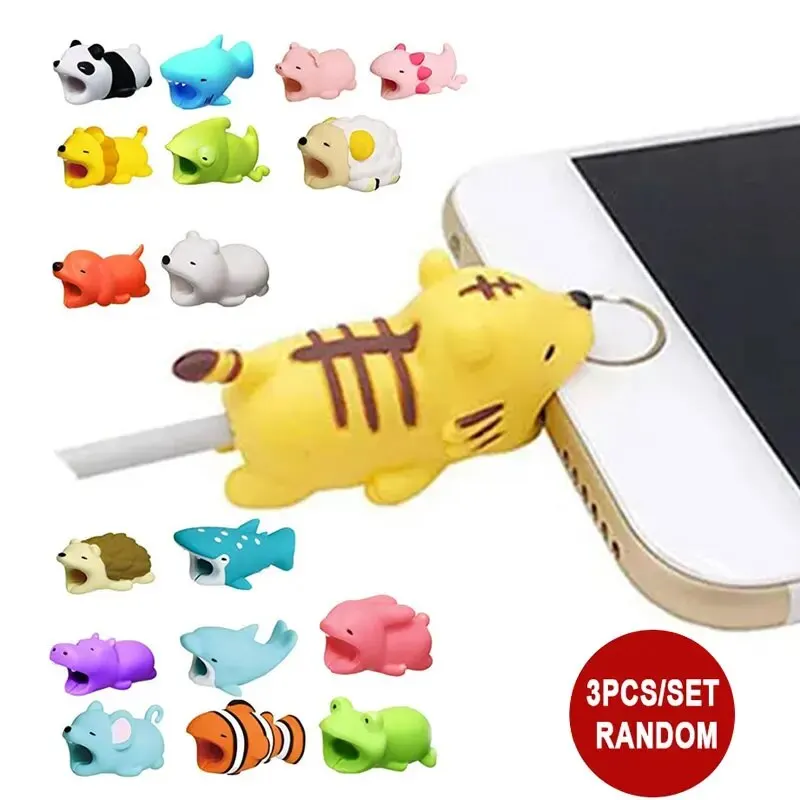 thumbnail image 2 of MK2 Cute Cable Protector Cable Saver / Animal Bite Charging Cord Protector / USB Charger Cable Saver Cable Wire Protecto I.395117447 2 of 12