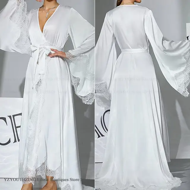 103979-c63e39.jpg Robe de mariée de luxe en dentelle, peignoir élégant en soie satinée, longue nuisette, nouvelle collection d'été, lingerie et vêtements d'intérieur