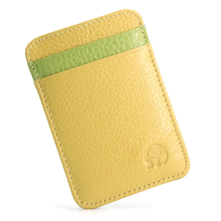Genuine Leather Slim Card Holder Wallet