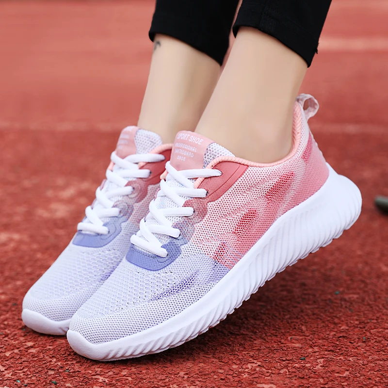 

Women Running Shoes Breathable Casual Shoes Fashion Walking Sneakers Lightweight Flat Sport Shoes Woman Sneakers Tenis Feminino