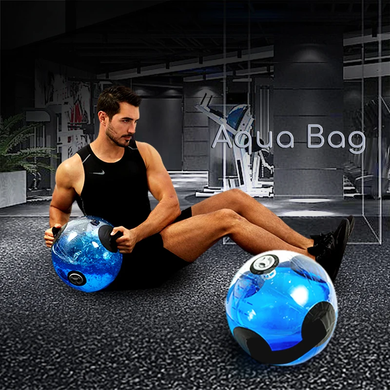 Adjustable Weightlifting Exercise PVC Water Ball Aqua Bag Sports Fitness Bag For Indonesia for Gym Training Balance