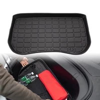 Front Rear Mat TPE Cargo Pad For Tesla Model Y/3 2023 Accessories Model 3/Y 2017-2023 3D Waterproof Tray Storage Pads Mats 5